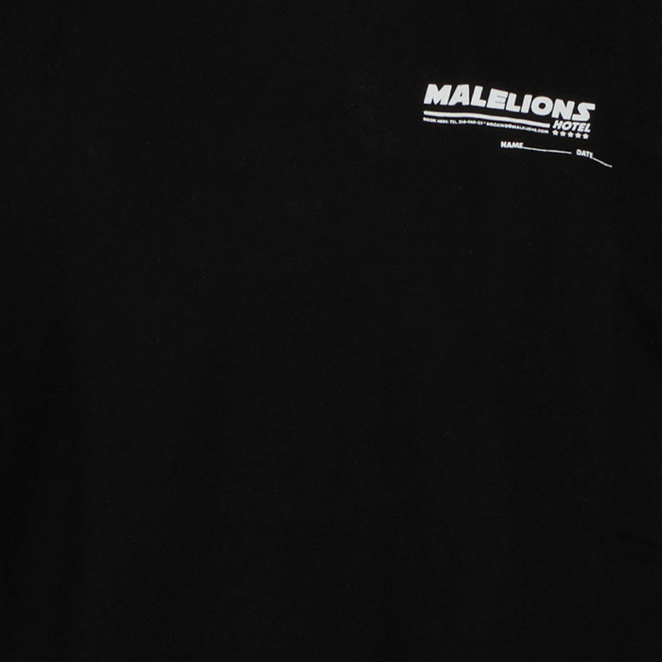 Malelions Kids Boys in T-Shirt Black