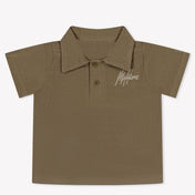 Malelions Baby Boys Polo in Taupe