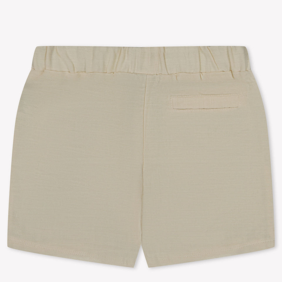 Malelions Baby Boys Shorts In OffWhite