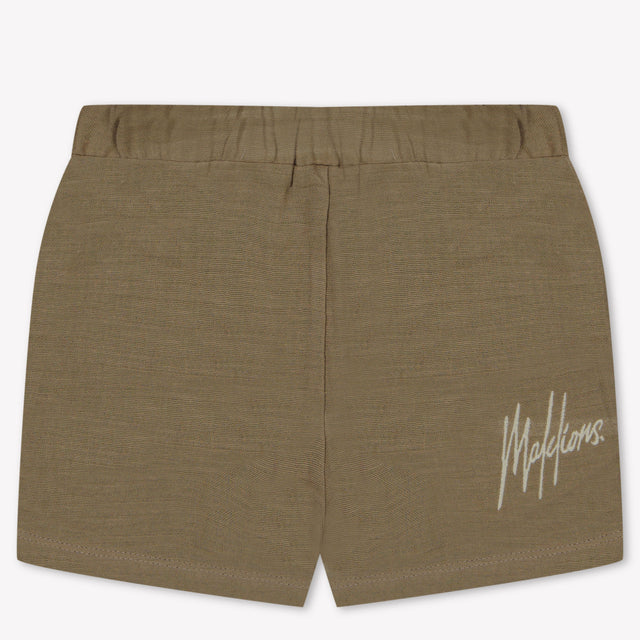 Malelions Baby Jongens Shorts In Taupe