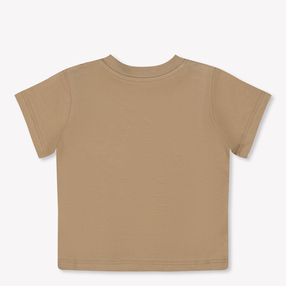 Malelions Baby Boys T-Shirt in Taupe