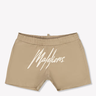 Malelions Baby Boys Swimwear In Taupe