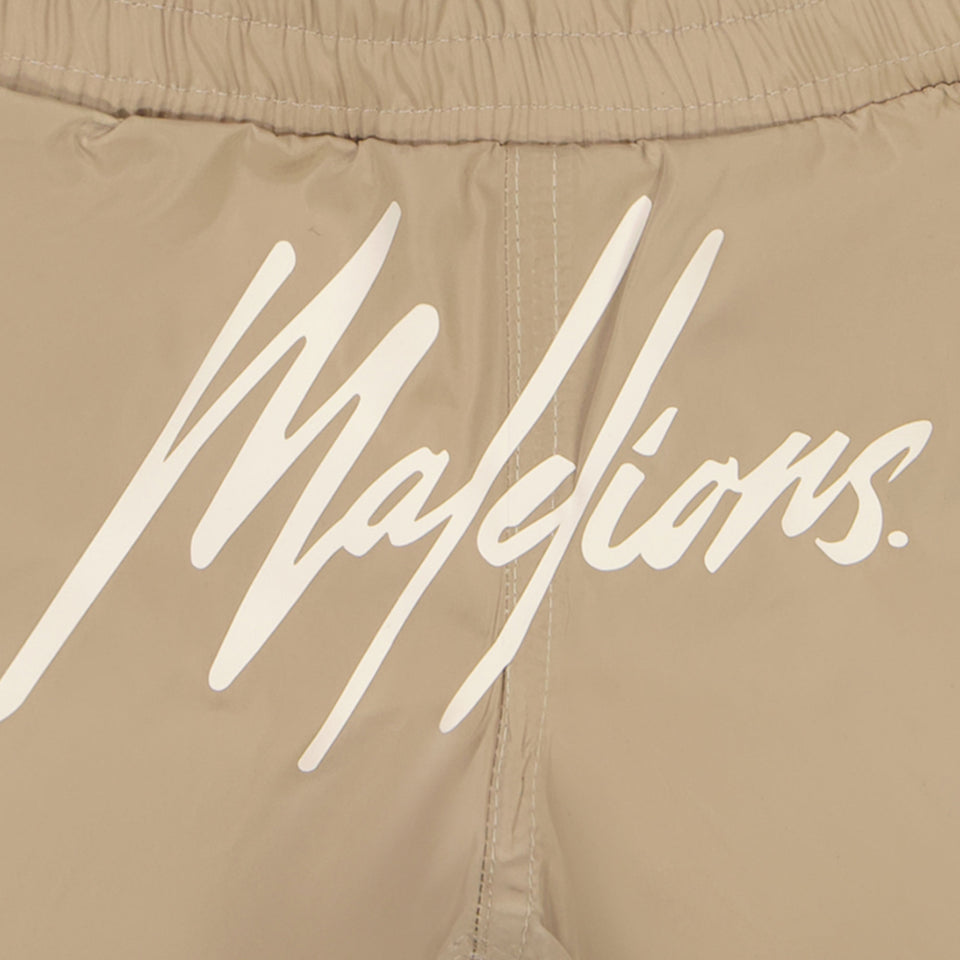 Malelions Baby Boys Swimwear In Taupe