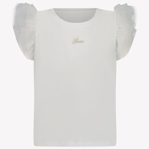 Guess Kinder Meisjes T-Shirt In Wit