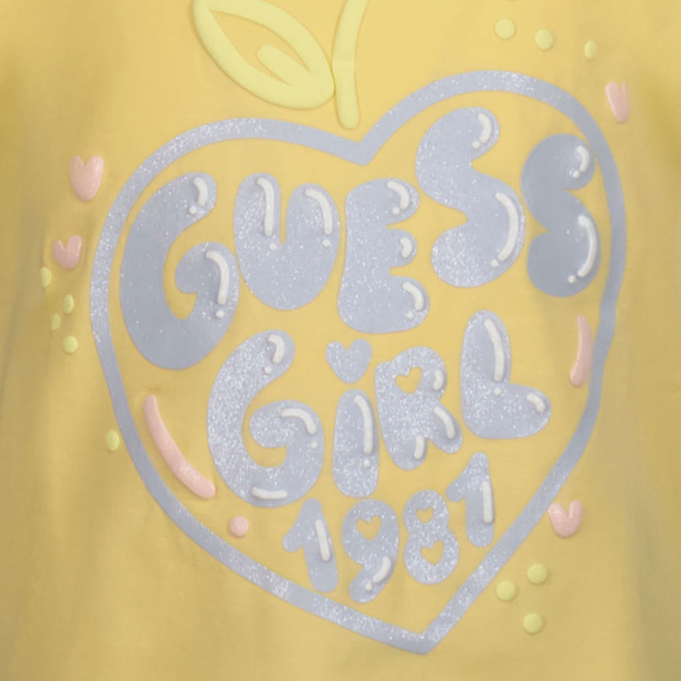 Guess Kids Girls in T-Shirt Yellow