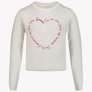 Guess Kids Girls Sweater Offwhite