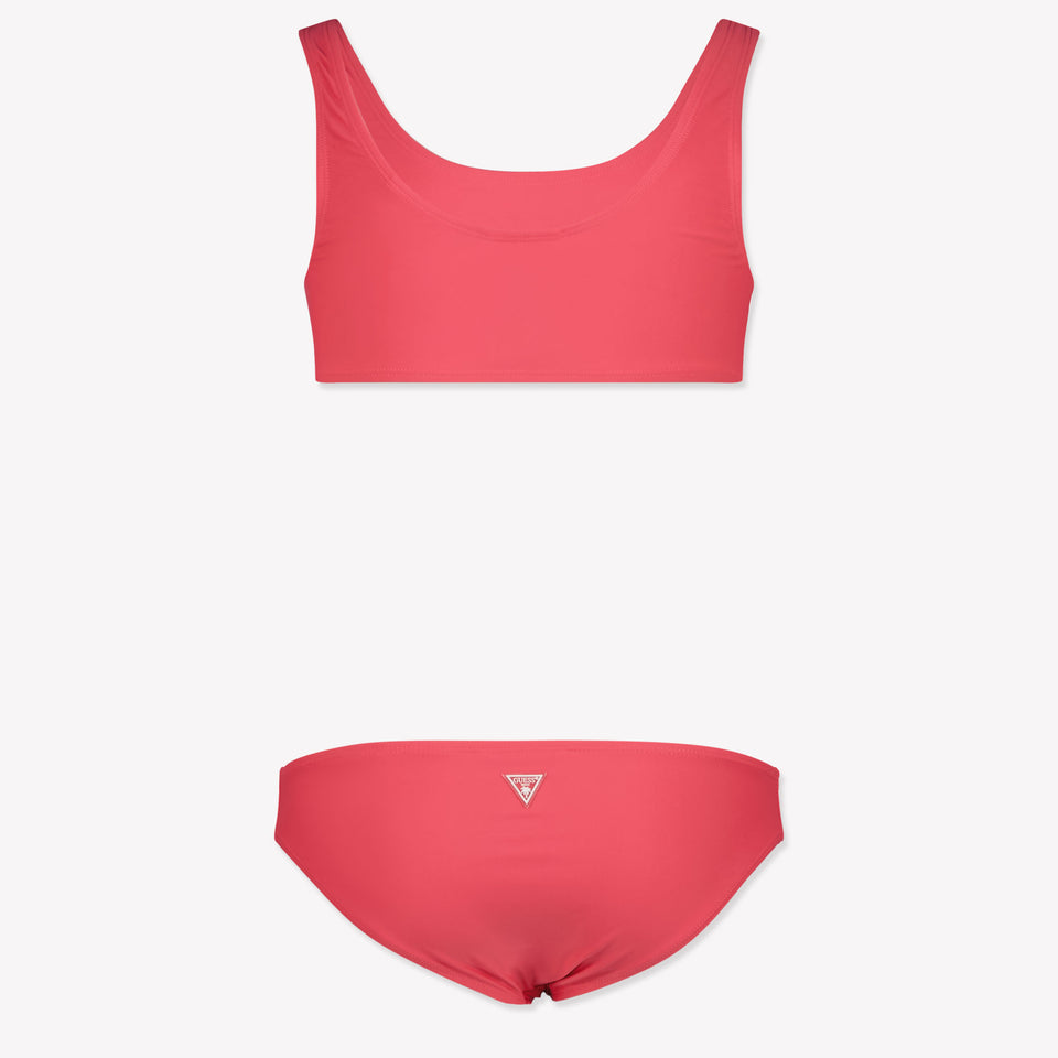 Guess Kids Girls Swimwear In Dark Pink