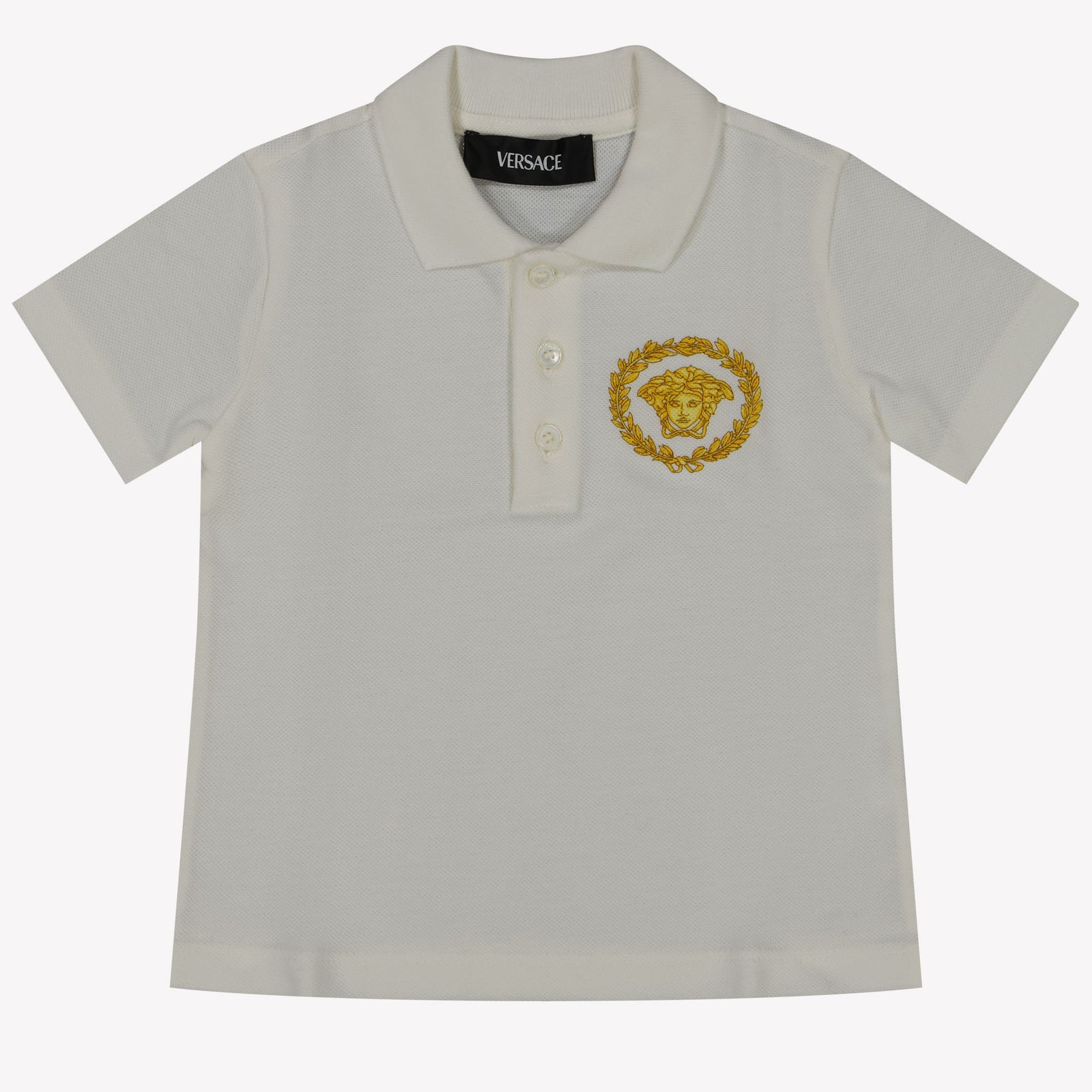 Versace Baby Jongens Polo In Wit