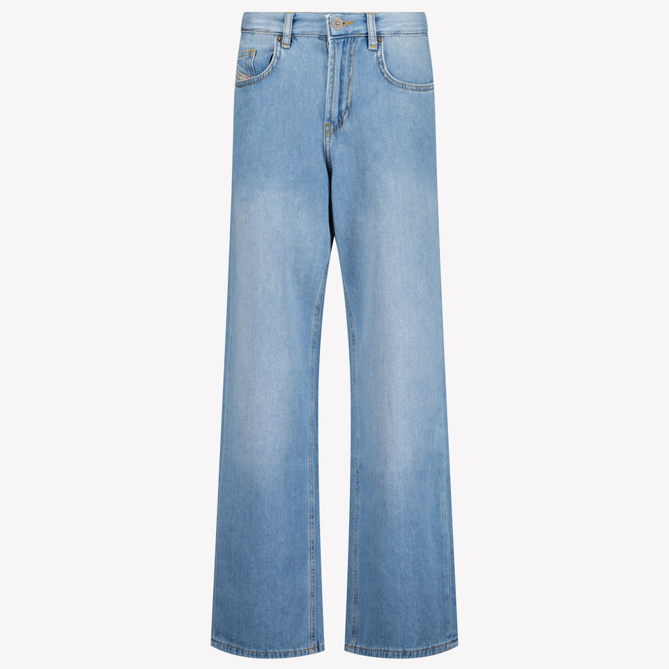 Diesel Kids Unisex Jeans In Light Blue