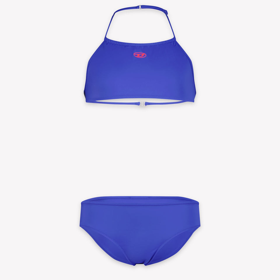 Diesel Kids Girls Swimwear In Cobalt Blue