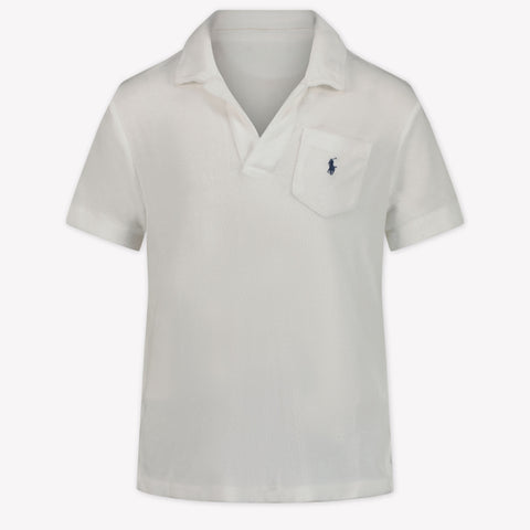 Ralph Lauren Kids Boys Polo in White