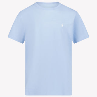 Ralph Lauren Kinder Jongens T-Shirt In Licht Blauw