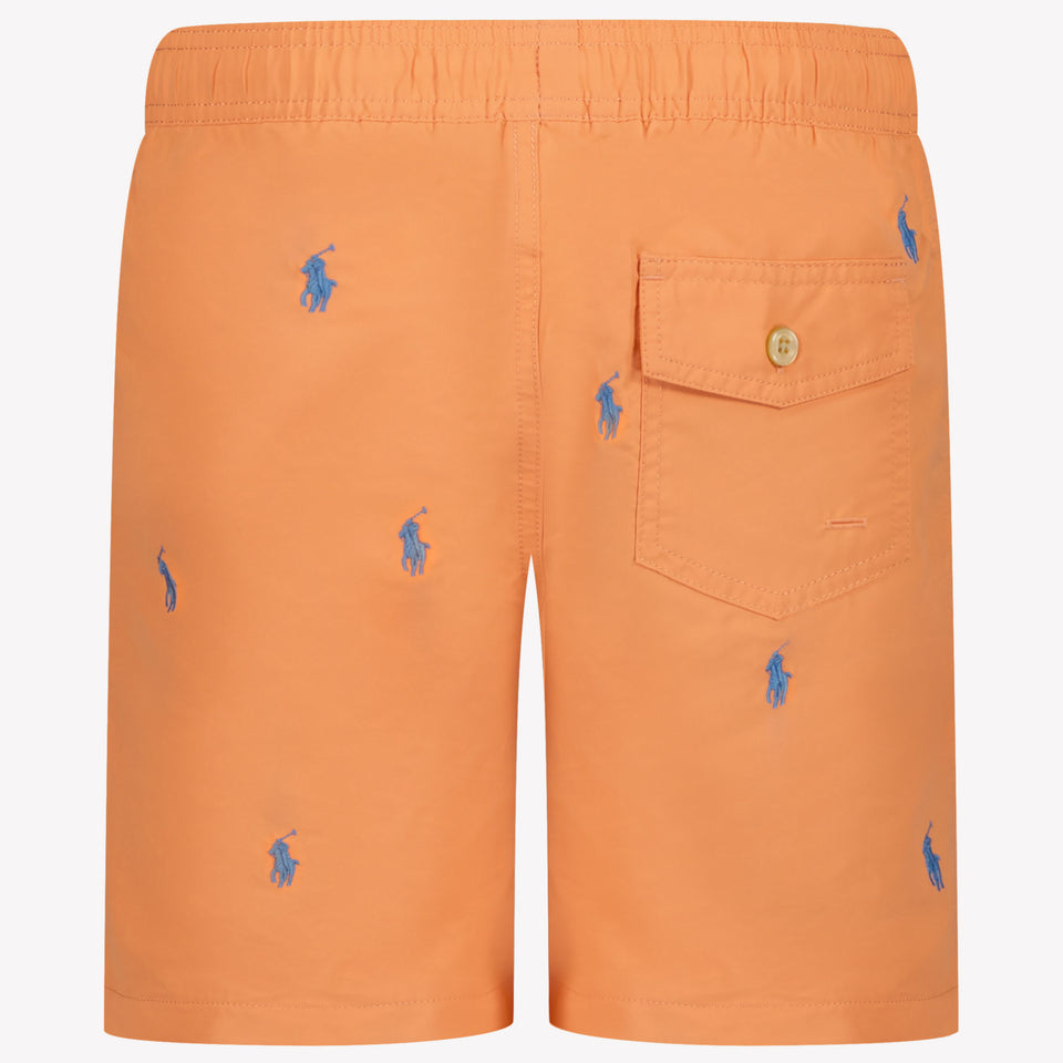 Ralph Lauren Kids Boys Swimwear In Orange