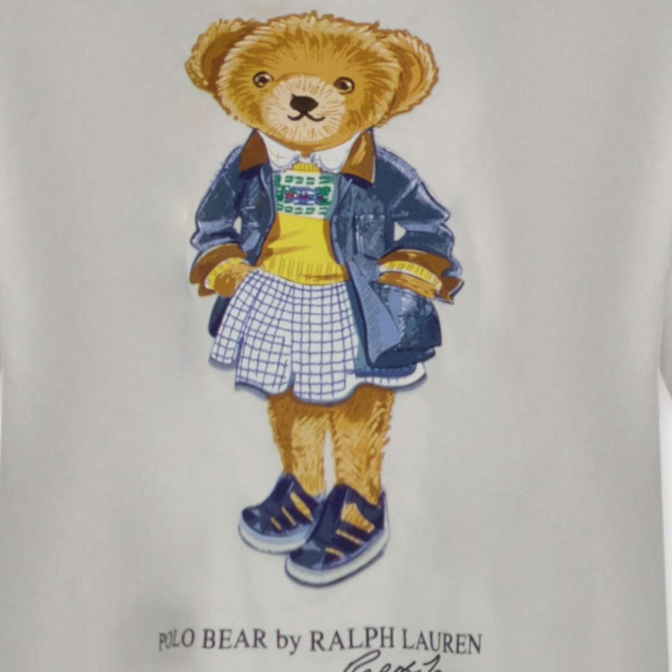 Ralph Lauren Kids Girls in T-Shirt White