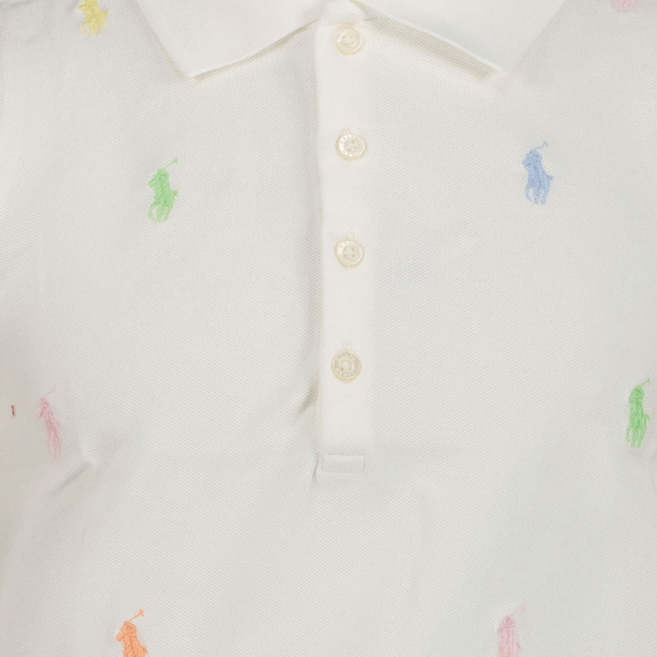 Ralph Lauren Kids Girls Polo in White