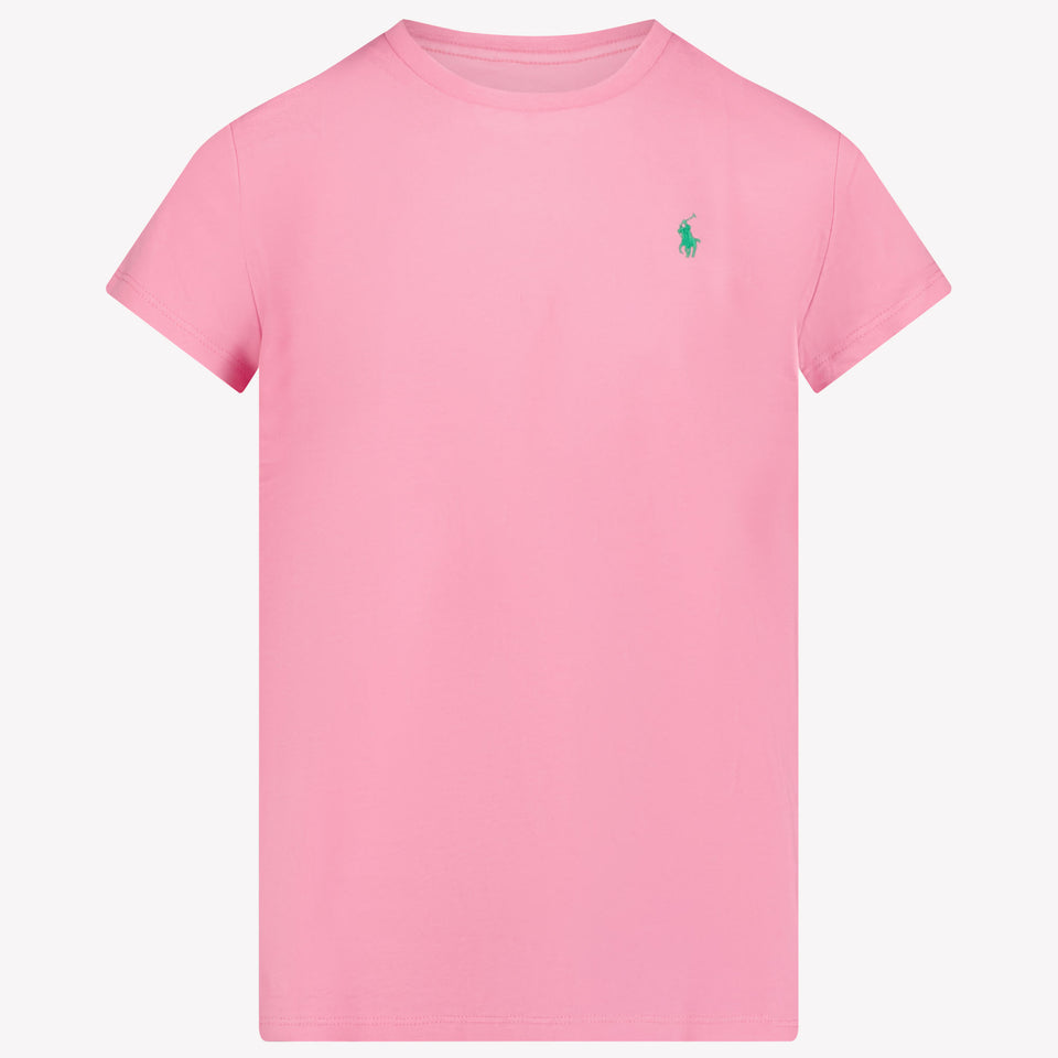 Ralph Lauren Kids Girls in T-Shirt Dark Pink