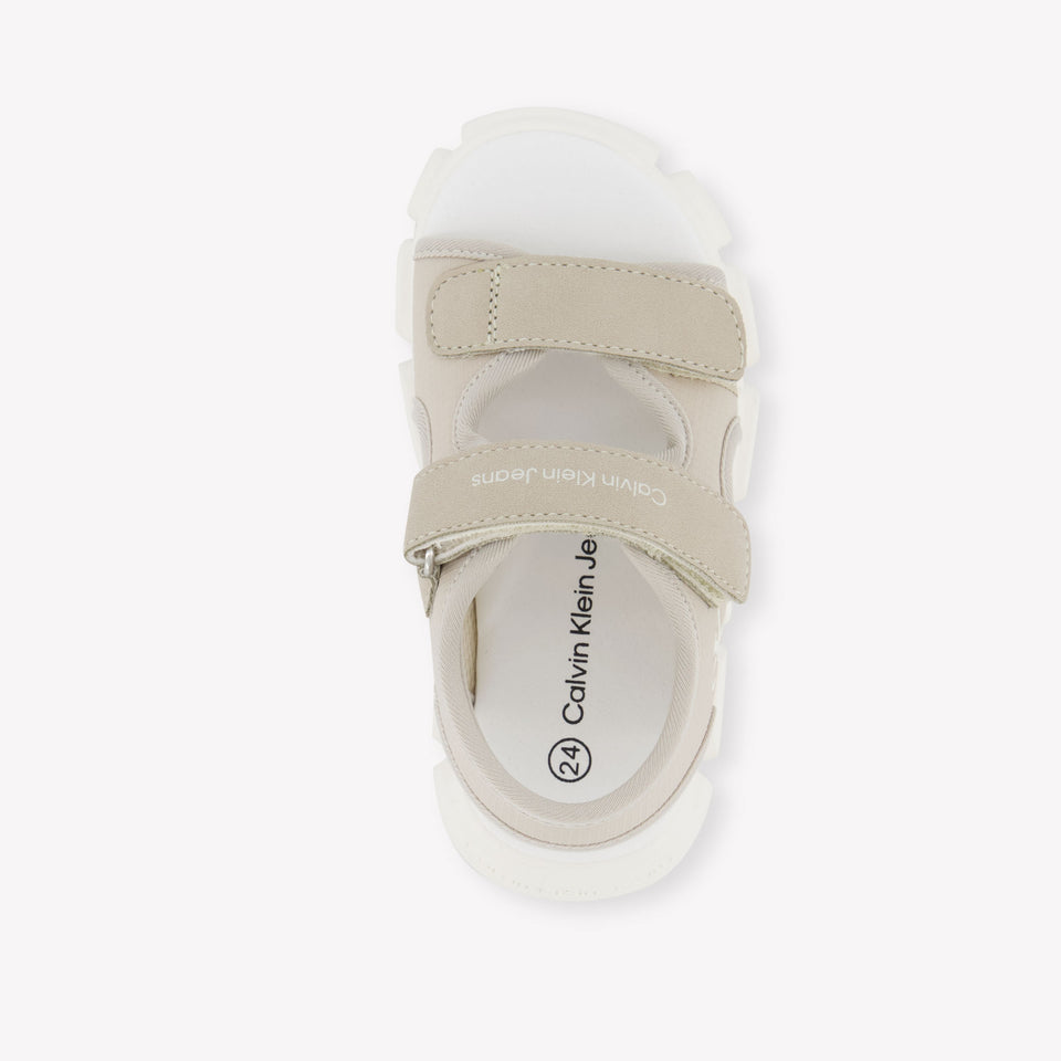 Calvin Klein Boys Sandals In Light Beige