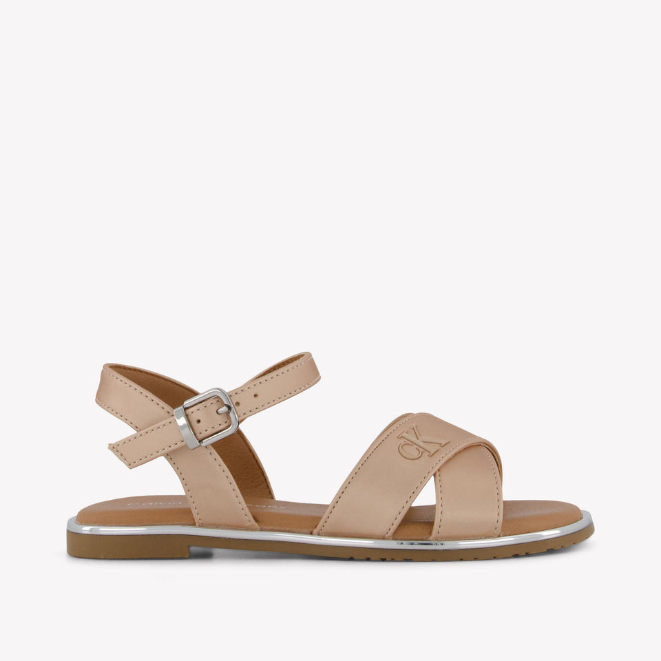 Calvin Klein Girls Sandals In Beige