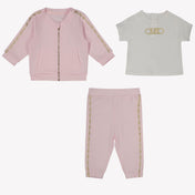 Michael Kors Baby Girls Tracksuit In Light Pink