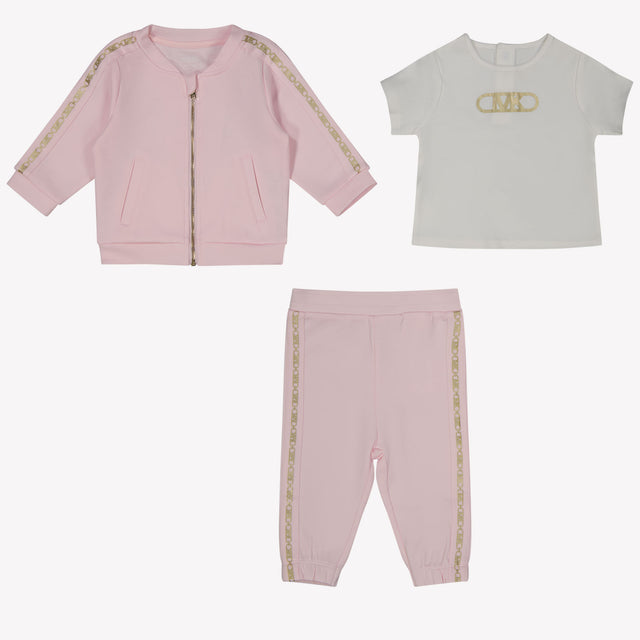 Michael Kors Baby Meisjes Joggingpak In Licht Roze