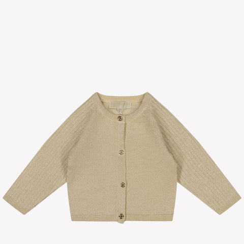 Michael Kors Baby Girls Cardigan in Gold