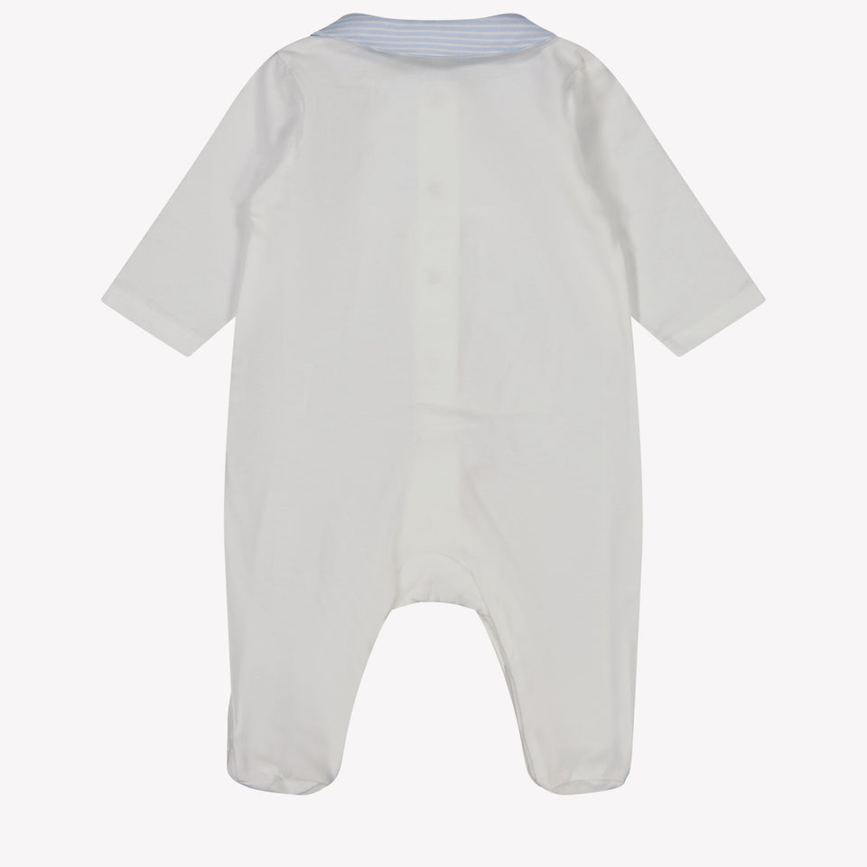 Tartine et chocolat Baby Boys Playsuit in White