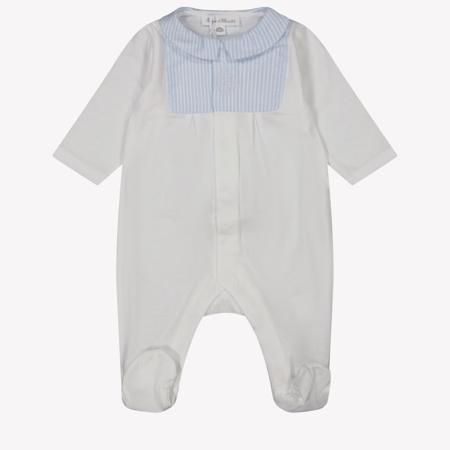 Tartine et chocolat Baby Boys Playsuit in White