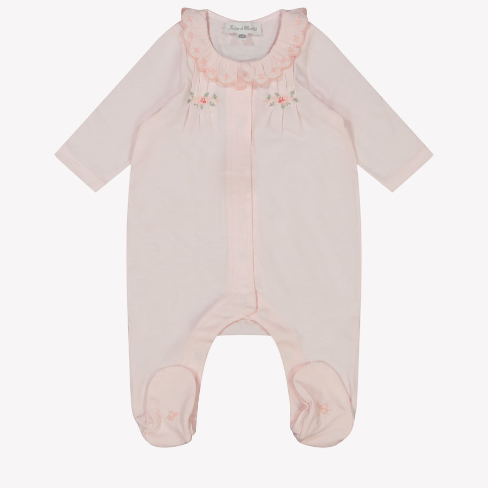 Tartine et chocolat Baby Girls Playsuit in Light Pink