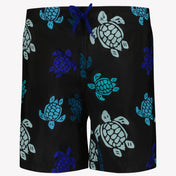 Vilebrequin Jihin Kids Boys Swimwear In Black