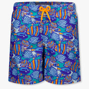 Vilebrequ Jim Kids Boys Swimwear  Turquoise