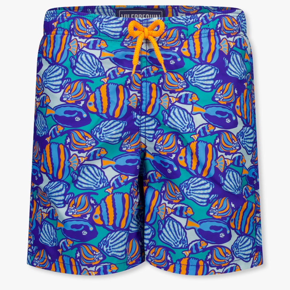 Vilebrequ Jim Kids Boys Swimwear  Turquoise