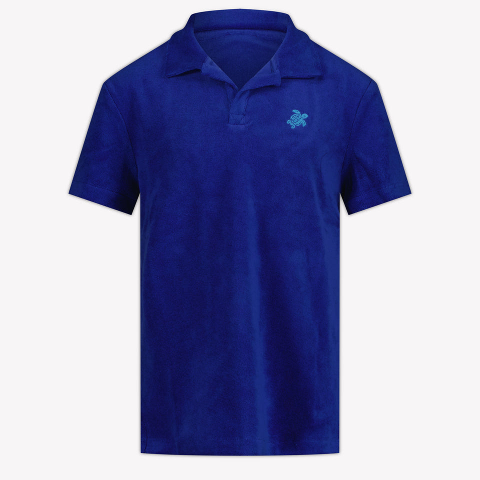 Vilebrequin Gill Kids Boys Polo in Cobalt Blue