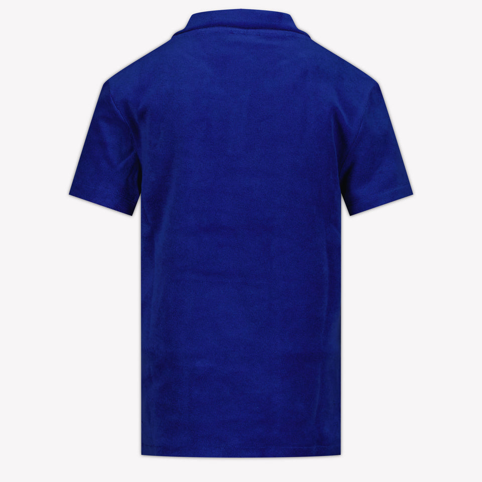 Vilebrequin GILL Kinder Jongens Polo In Cobalt Blauw