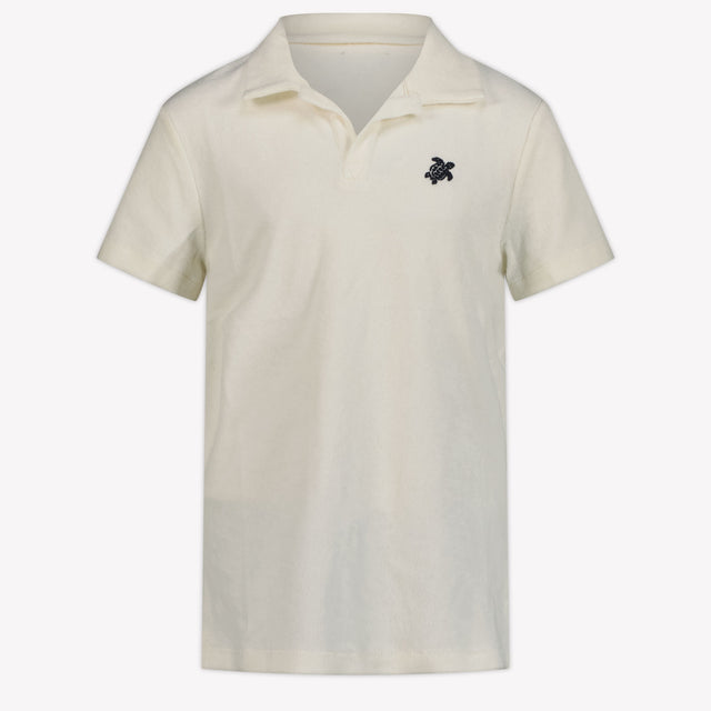 Vilebrequin Gill Kids Boys Polo in OffWhite