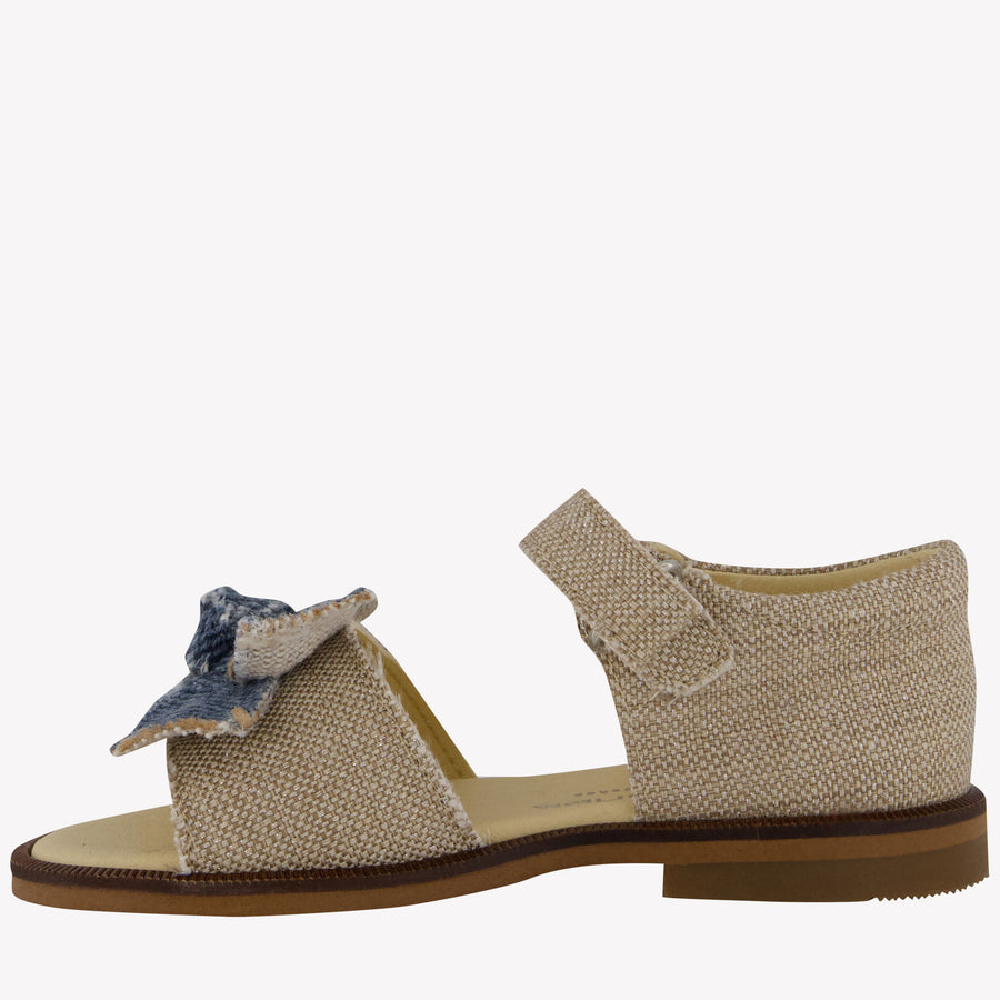 Andanes Girls Sandals  Beige