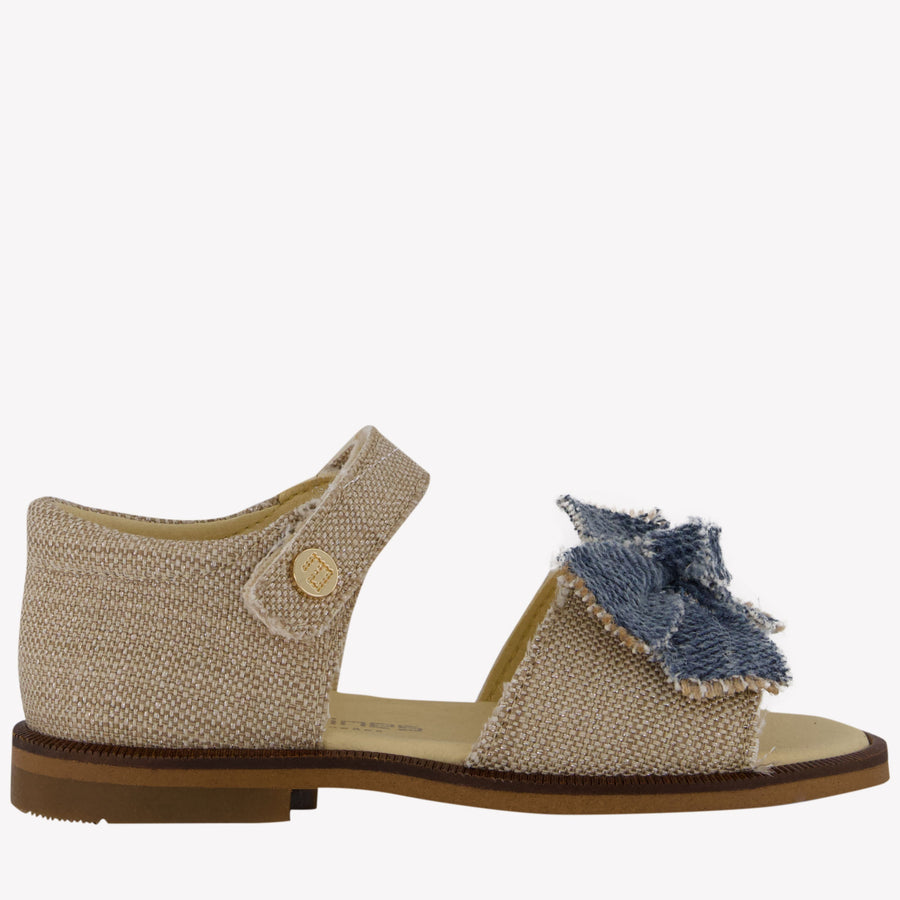 Andanines Girls Sandals in Beige