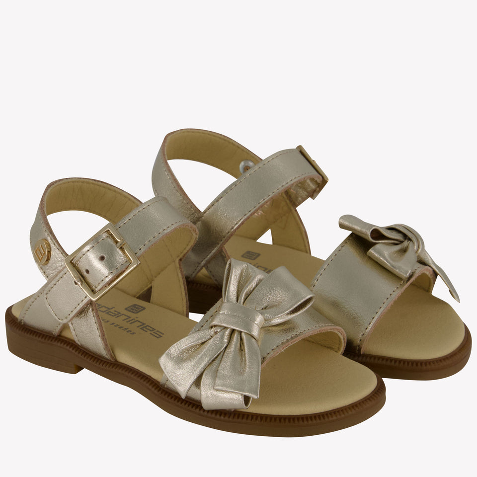 Andanines Girls Sandals In Gold