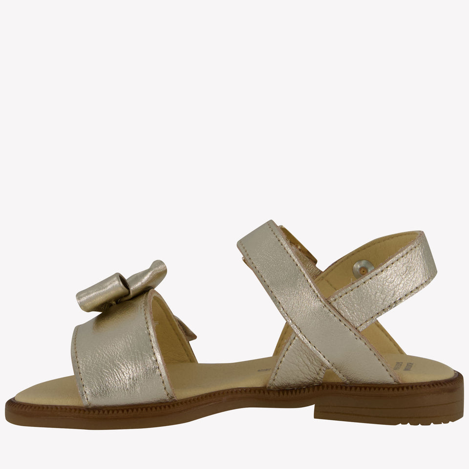 Andanines Girls Sandals In Gold