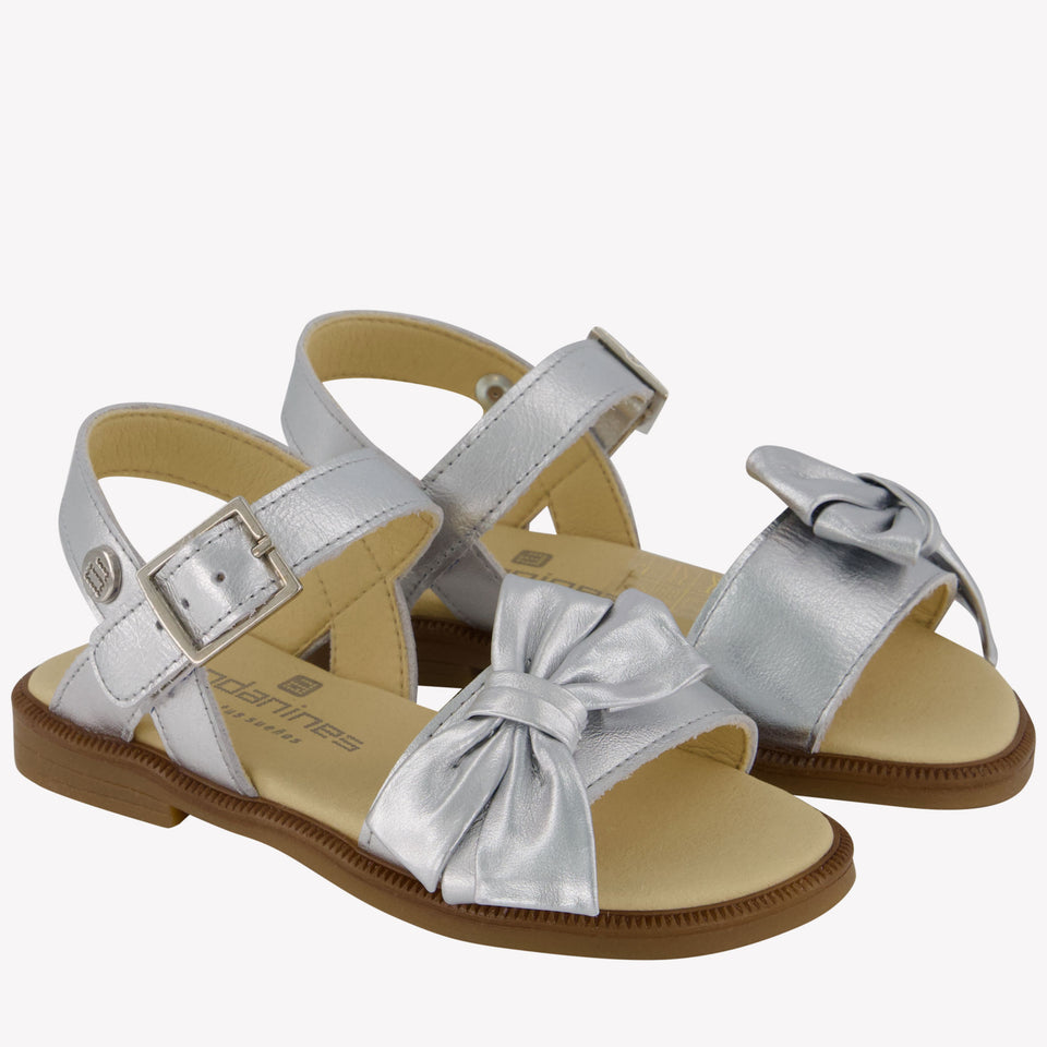 Andanines Girls Sandals In Silver