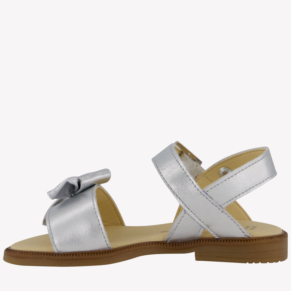 Andanines Girls Sandals In Silver