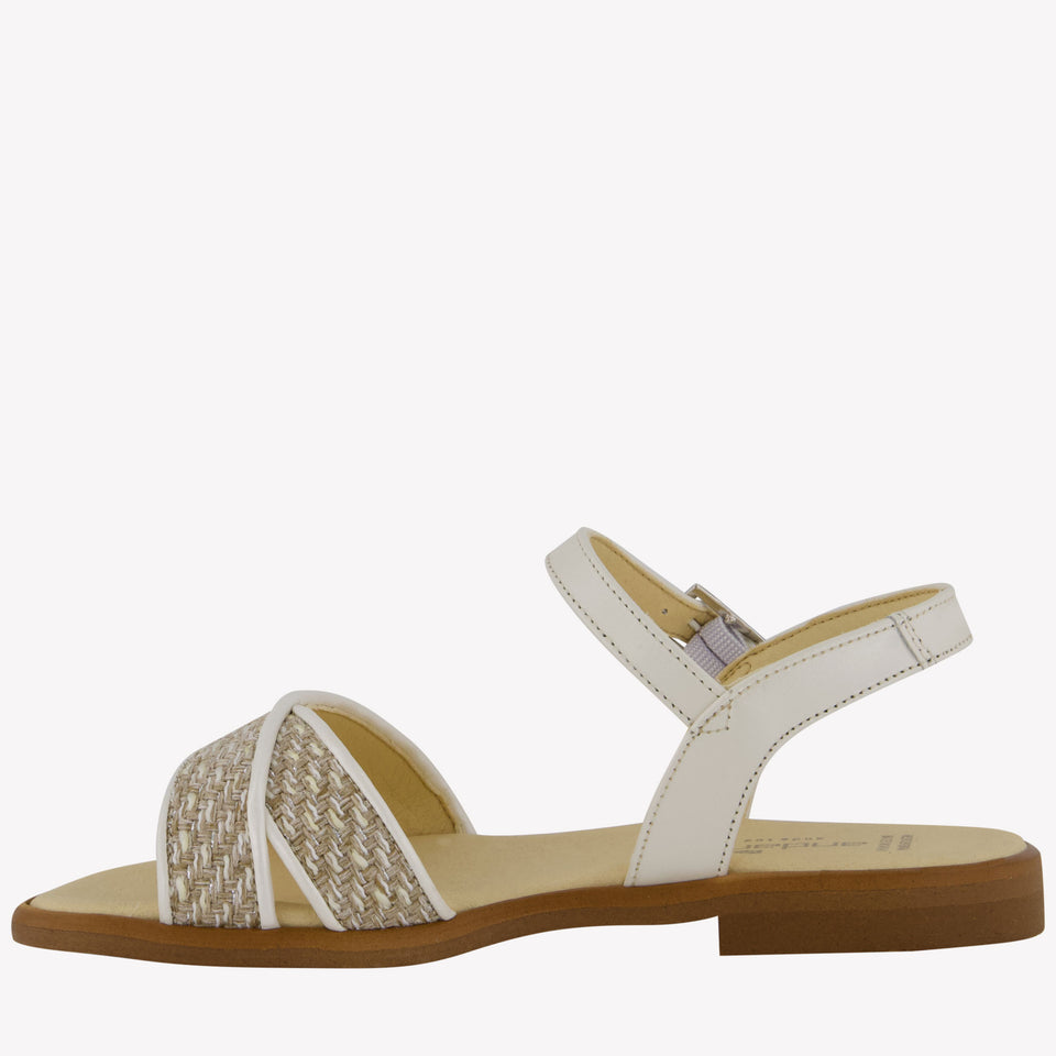 Andanines Girls Sandals In Beige