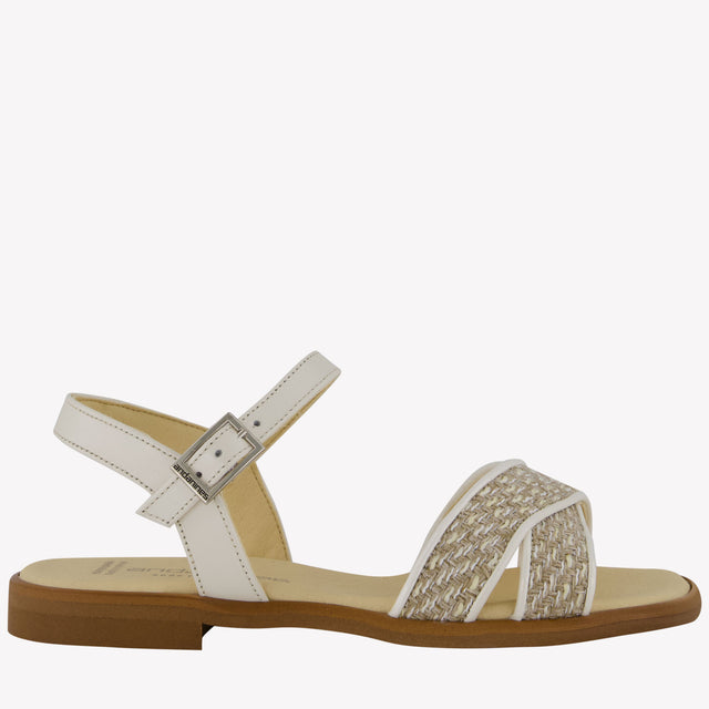 Andanines Girls Sandals In Beige