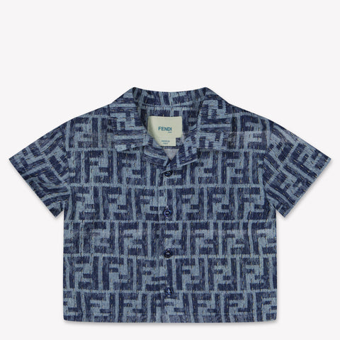 Fendi Baby Boys Blouse in Blue