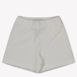 Fendi Baby Unisex Shorts  White