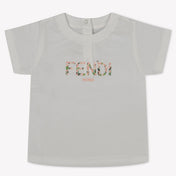 Fendi Baby Girls T-Shirt in White