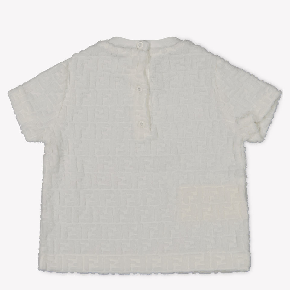 Fendi Baby Unisex T-Shirt In Wit