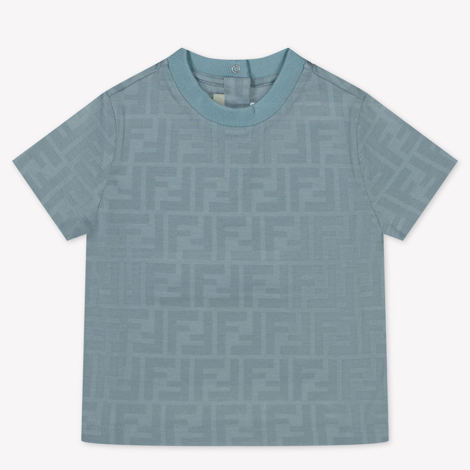 Fendi Baby Jongens T-Shirt In Licht Blauw