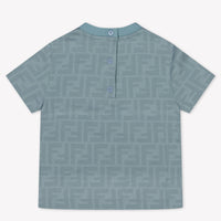 Fendi Baby Boys T-Shirt  Light Blue