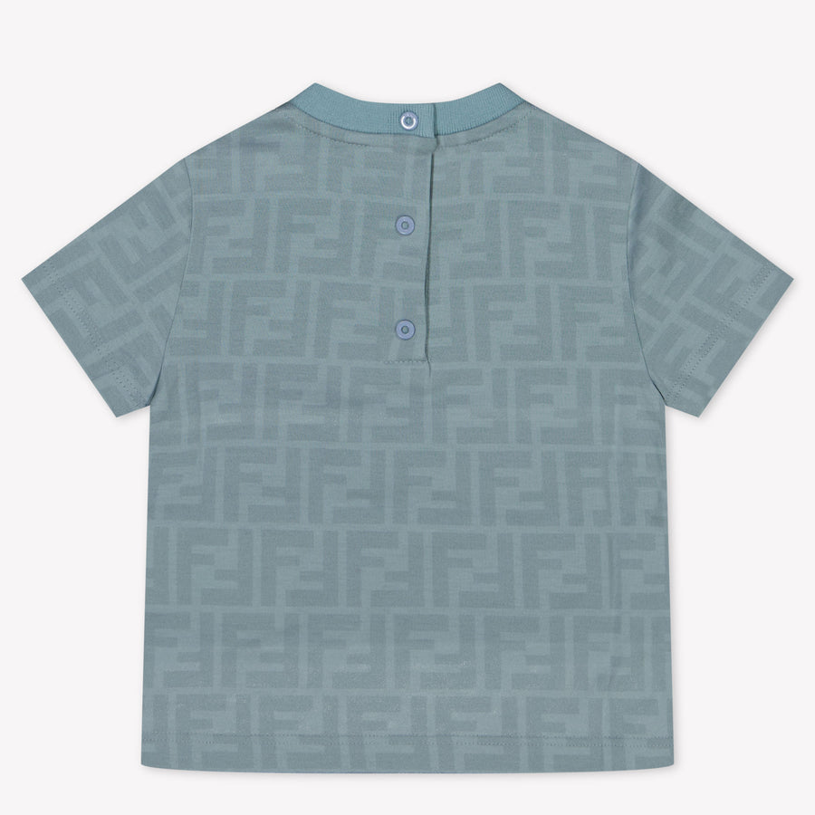 Fendi Baby Boys T-Shirt  Light Blue