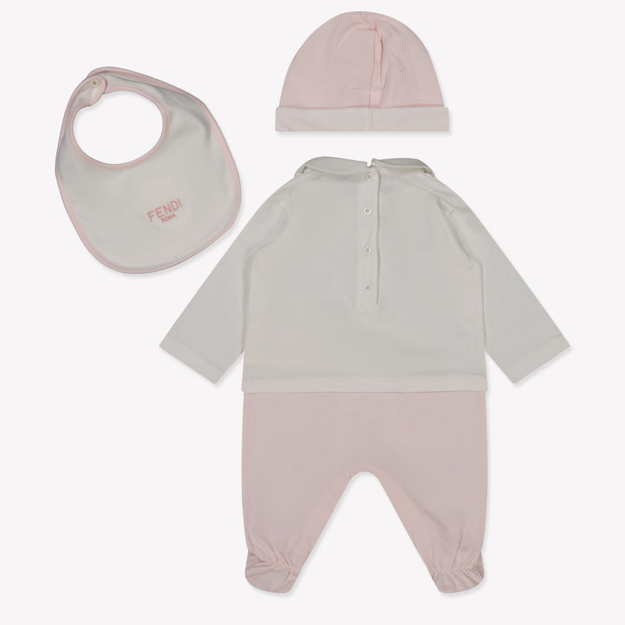 Fendi Baby Girls Playsuit  Light Pink